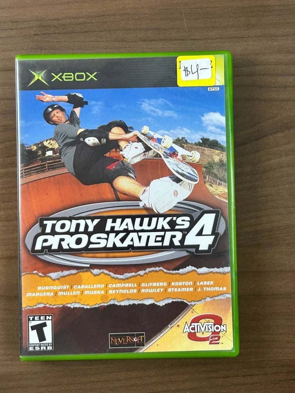 Tony Hawk’s Pro Skater 4 Microsoft Xbox Original 2002 Game CIB w/ Manual